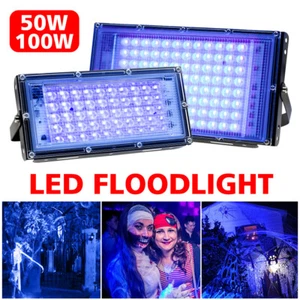 50LED/96LED UV Negro Barra de Luz Accesorios Ultravioleta Lámpara Tira Enchufe Fiesta Club - Imagen 1 de 22