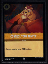 Control Your Temper! 26/204 Common Foil The First Chapter Disney Lorcana NM
