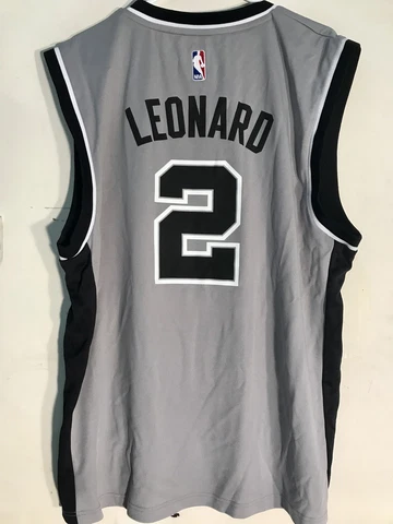 Adidas NBA Jersey San Antonio Spurs Kawhi Leonard Grey sz XL Cover