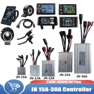 JN Mozzo Bici Elettrica Regolatore Motore 15A 17A 22A 25A 30A 250W-1000W 36V/48V con Display - Foto 1 di 48