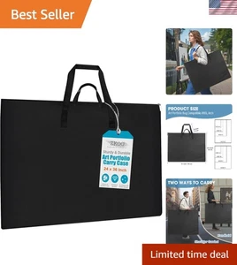 Robuste & leichte Kunst Portfolio Tasche mit Schultergurt 24"x36" - schwarz - Bild 1 von 11