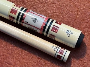 Meucci Casino-9 White Pool Queue mit dem Pro Maple Schaft. - Bild 1 von 6