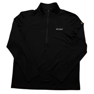 Lululemon Soft Jersey 1/2 Zip Mens Size L Pullover Performance Stretch Black - Picture 1 of 4