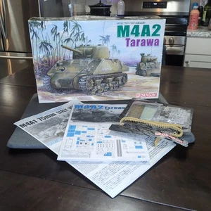 Kit de tanque modelo plástico Tarawa Dragon escala 1:35 M4A2 # 6062 abierto completo - Imagen 1 de 7