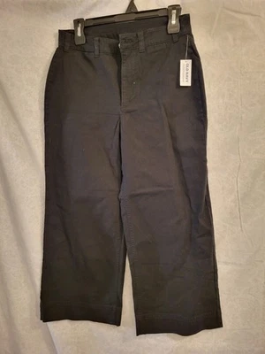 Old Navy Women's Pants Petite Size 8 High Rise Wide Leg Black NWT - Image 1 of 4