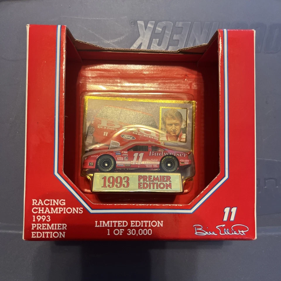 1993 Bill Elliott Racing Champions Premier Edition Budweiser Car 1/64 1 of 30k
