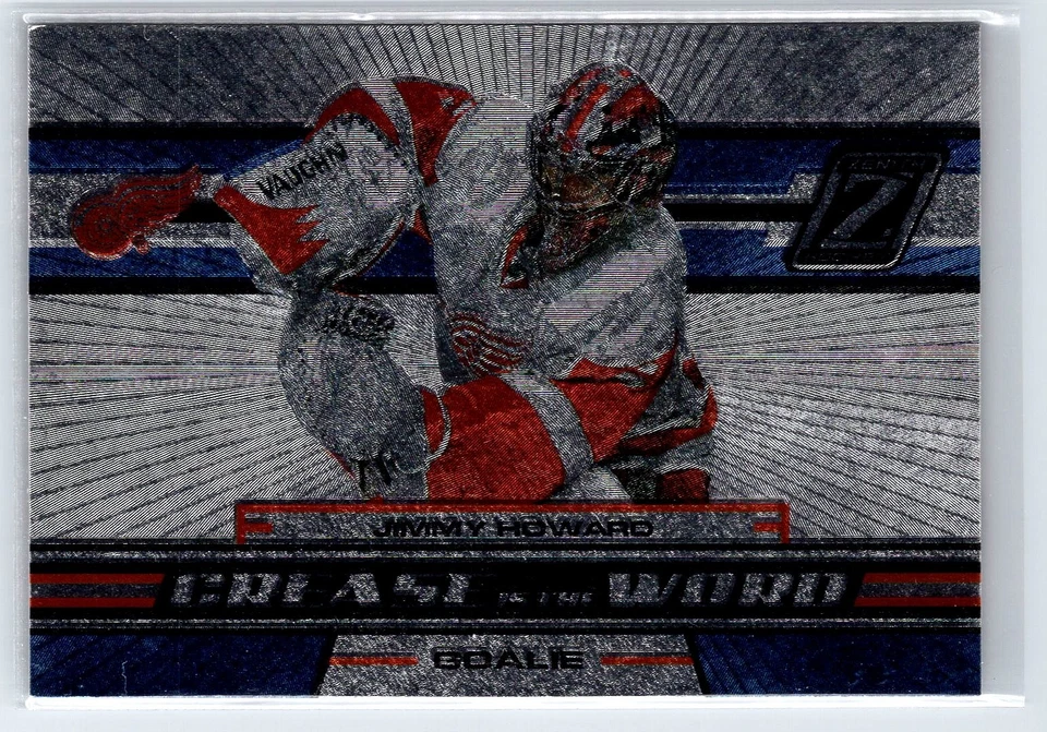 2010-11 Panini Zenith Crease is the Word #4 Jimmy Howard Red Wings - Image 1 of 2