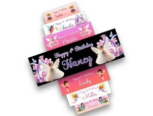 Personalised Birthday Banners Fairy Design Children Party Decoration kids 381 - Picture 1 of 12