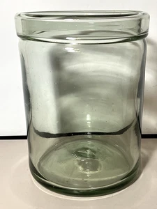 Vintage Green Handblown Apothecary Jar 8-1/2"x 6-1/2" Heavy - Picture 1 of 6