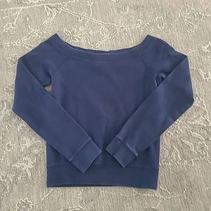 Abercrombie & Fitch Pullover Damen MED Blau U-Boot Ausschnitt Langarm - Bild 1 von 8