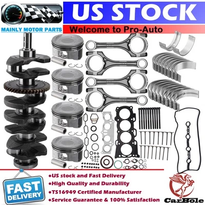 Engine Rebuild Overhaul Kit For Toyota Camry Corolla Solara Scion tC xB 2AZ 2.4L - Image 1 of 4