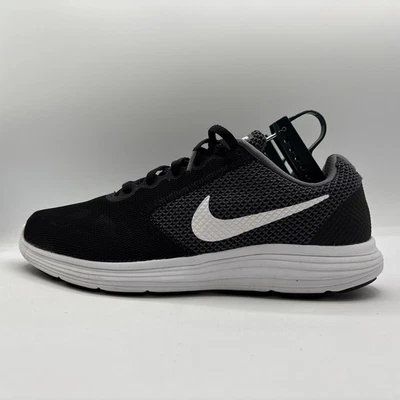 Nike Revolution 3 Damen-Laufschuhe grau/schwarz/weiß Größe 9 Weite 819302-001 - Bild 1 von 4