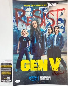 Maddie Phillips Signed Gen V Season 2 11x17 Poster Authentic Autograph JSA COA - Picture 1 of 3