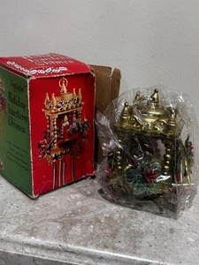 Antike Weihnachtslaterne Glockenspiel 1973 - JS New York - Made in Hong Kong NOS - Bild 1 von 2