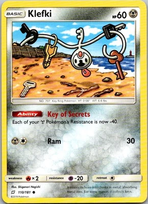 Klefki Common SM - Team Up 110/181 NM - Image 1 of 2