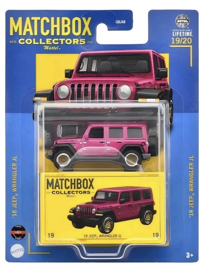 MATCHBOX COLLECTORS 2018 JEEP WRANGLER JL (PINK) *2024 MBX PREMIER* #19/20 🔥  - Image 1 of 1