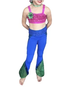 Balera size MC 8-10 Years Ariel mermaid Tail jazz lyrical sparkly dance costume - Bild 1 von 6