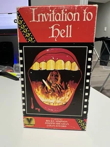 Invitation To Hell Videoline Horror Vhs RARE Big Box Sov - Picture 1 of 2