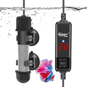 hygger Aquarium Heater 100W Fish Tank Heater, Submersible Glass Heater, Adjustab - Picture 1 of 9