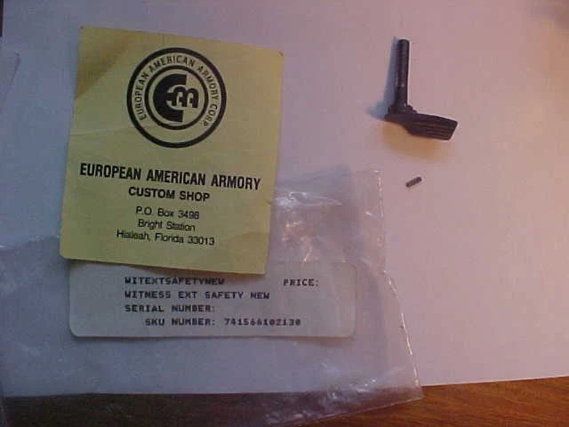 Piezas de pistola EAA EA Testigo 9 mm tienda personalizada ACP: seguridad Foto 1 de 1