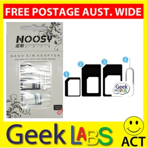 Sim Adapter For Iphone 5(Nano) ,Micro sim adapter For iphone 4/4S/4G,Galaxy S4 - Picture 1 of 3