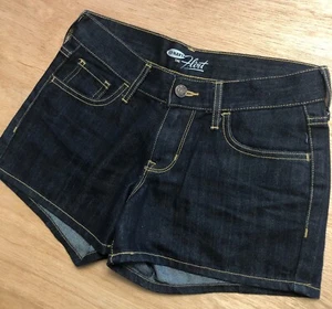 Pantalones Cortos OLD NAVY Azul Marino Tiro Bajo Denim Flirt Talla 0 Nuevos Sin Etiquetas Lavado Oscuro - Imagen 1 de 8
