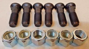 Lot (6) Cutting Edge Bolts (5J4773) and Locking Nuts (2H3790). - Picture 1 of 5