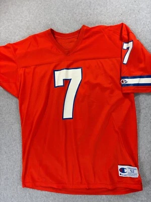 Camiseta de futebol americano Denver Broncos Champion vintage NFL (#7 John Elway) tamanho GG - Imagem 1 de 4