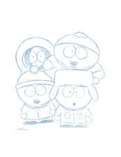 South Park Blue Line Convention Sketch by Animator - Original Art Drawing - WOW!