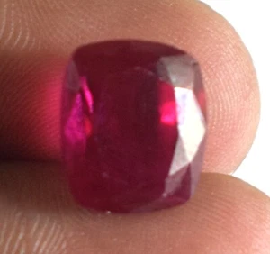 Kissen Rosa Malaya Granat 9,20 Ct/11 mm Natur Edelstein Zertifiziert B89125 - Bild 1 von 7