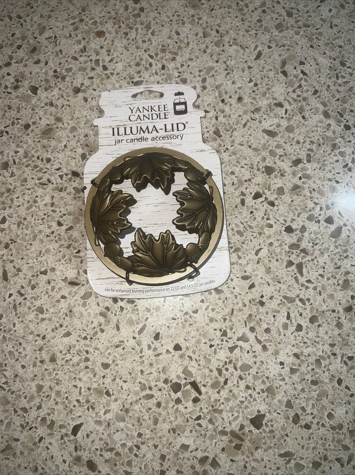 Yankee Candle Fall Bellotas Hojas Illuma Tapa Tarro Grande Topper Ajuste 22oz y 14.5oz Foto 1 de 1