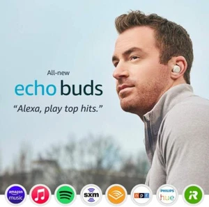 Echo Buds (2nd Gen) Wireless earbuds with active noise cancellation and Alexa - Picture 1 of 13