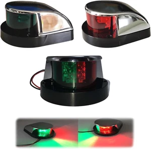 Luci Di Navigazione LED per Barche - Luci Di via E Segnalazione Verdi E Rosse pe - Foto 1 di 12