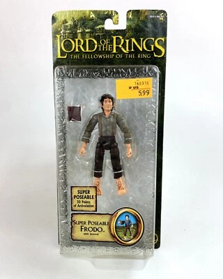 Figura de acción Super Posable Frodo Vintage LOTR El Señor de los Anillos Nuevo Toybiz Foto 1 de 2