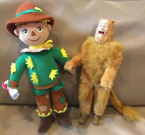 Wizard Of Oz Madame Alexander Scarecrow Plush & Toy Time 1981 Cowardly Lion Doll
