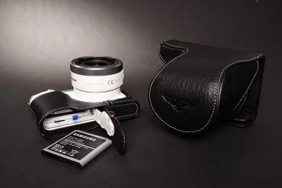 Funda Completa de Cuero Real Genuino para Cámara para Samsung NX3000 16-50 22-50 Lente B Foto 1 de 4