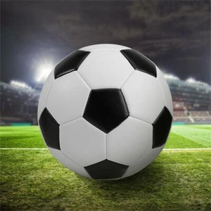 Soft Classic NO.3/4/5 Black White Standard Size Soccer Ball Training Football - Picture 1 of 11