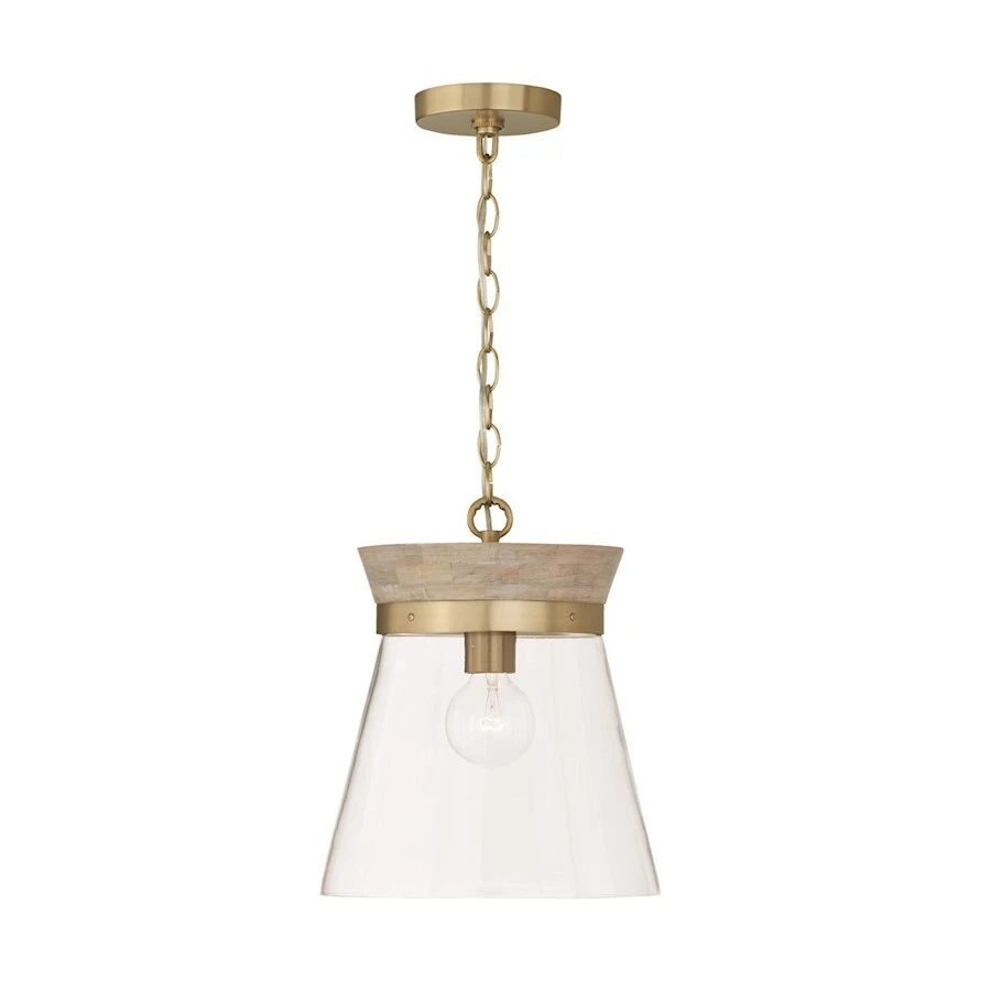 Colgante Capital Lighting Finn 1 luz, blanco/claro - 347311WS Foto 1 de 1