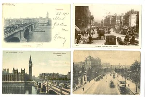 ENGLAND LONDON-- 8 OLD PPC F/VF ---@2 - Picture 1 of 4