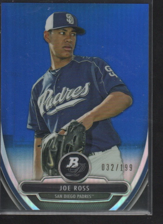 JOE ROSS 2013 BOWMAN PLATINUM PROSPECTS CHROME BLUE REFRACTOR #BPCP82  /199 - Image 1 of 1