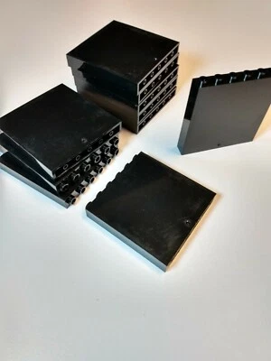 Nuevo Panel de Pared Negro 1x6x5 #59349 — 10 Piezas — Personalizado y Compatible Foto 1 de 2