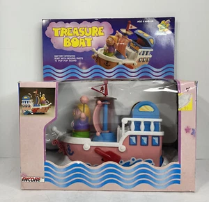 Vintage 1988 Encore Toys My Little Family Treasure Boat No. 80210 Pop Sound NIB - Picture 1 of 12
