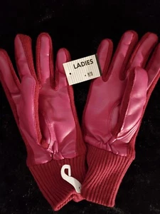 Vintage Women's Avon Novahide Gloves One Size ladies Color Maroon - Picture 1 of 2