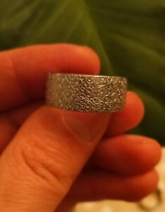 Handmade Stainless Steel Ring Size 11.0