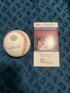 MIKE SCIOSCIA SIGNED BASEBALL 20TH ANNIVERSARY ANGELS WORLD SERIES JSA COA AUTO - Picture 1 of 4