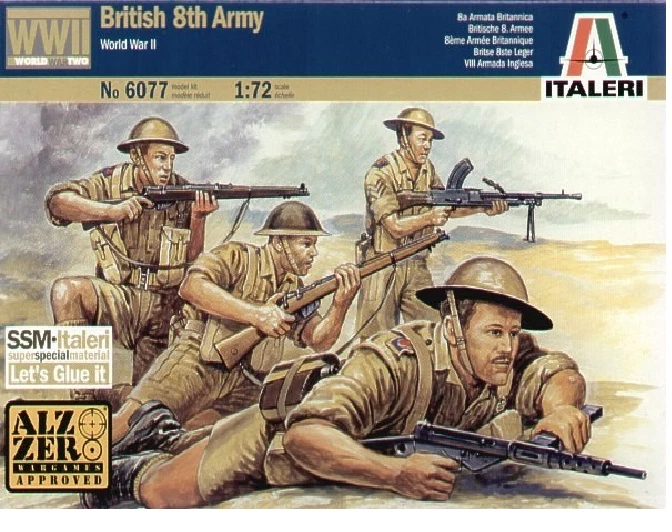 WWII British 8th Army  ITALERI 6077   1/72 - Immagine 1 di 1