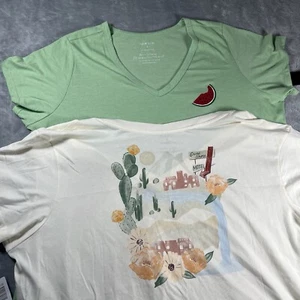 Torrid TShirt Women’s Plus Size 2 Relaxed Classic Fit Shirt Graphic Watermelon - Picture 1 of 14
