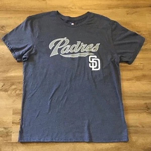 Camicia San Diego Padres taglia XL grafica MLB baseball logo frate PetCo Park blu - Foto 1 di 4
