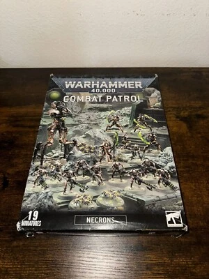 Combat Patrol Necrons 战锤 40k 盒套装 4904 不完整盒,手册,武器 — 第 1/3 张图片