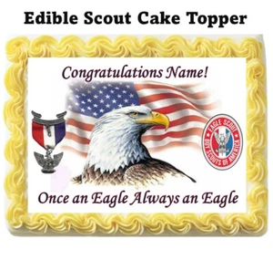 Scout Court of Honor Edible Cake Topper Image, Printed on frosting sugar sheet - Picture 1 of 2